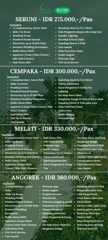 Wedding Package Details